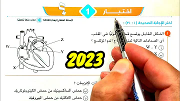 حل وتفسير الاختبار 1 الاختبارات العامة كتاب الامتحان 2023 احياء ثانية ثانوى الترم الأول 