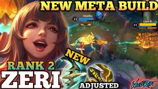 ZERI NEW META BUILD ABUSE! ANNOYING RAIN SHOT DAMAGE - TOP 2 GLOBAL ZERI BY Tinasfav - WILD RIFT