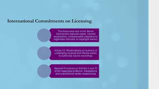 Compulsory and Statutory licences part 1