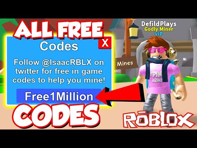 Codes All Up To Date Twitter Money Codes In Roblox Mining Simulator So Many Free Items Youtube - free codes for robux twitter