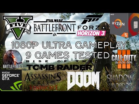 Ryzen 5 1400 + GTX 1070 - 1080P Ultra Gaming - 9 Games