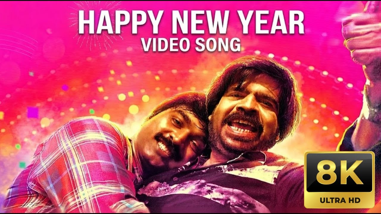 Happy New Year - 8K Video Song | Kavan | Hiphop Tamizha | K V Anand | Vijay Sethupathi, Madonna