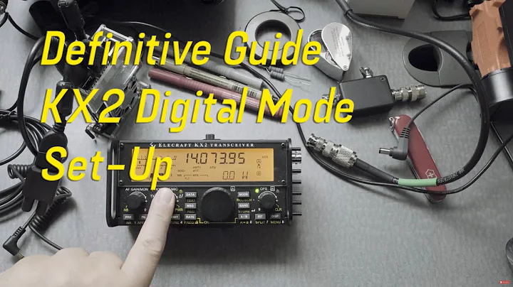 Elecraft KX2 Digital Mode Setup