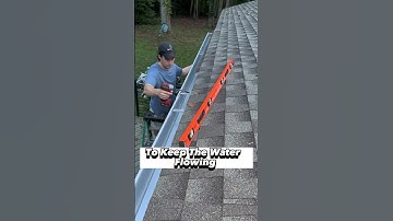 Easy DIY Gutter Install That Saves You Money 💰 #shorts