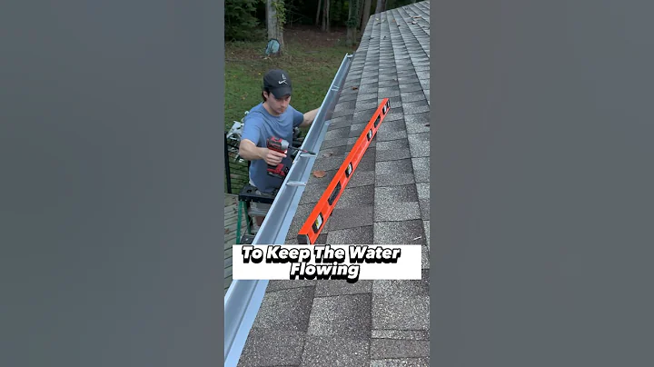 Easy DIY Gutter Install That Saves You Money 💰 #shorts