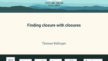 Thomas Ballinger - Finding closure with closures - PyCon 2016