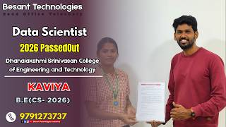 Data Scientist Placement 2026 | Kaviya Success Story | Freshers IT Job Achieved 🎉🚀