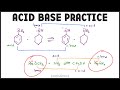 Acid Base Equilibrium Practice - Organic Chemistry