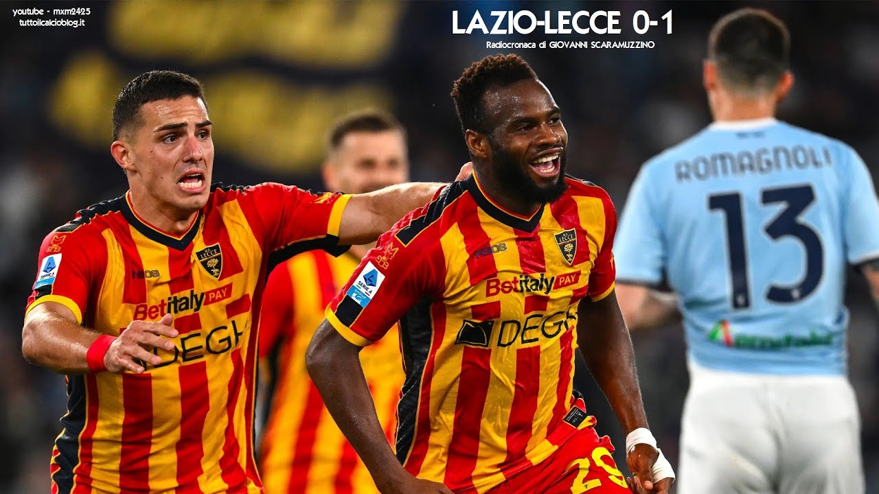 LAZIO-LECCE 0-1 - Radiocronaca di Giovanni Scaramuzzino (25/5/2025) Rai Radio 1