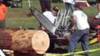 Just one of the many cool things seen at Logging Days in Placerville California. And just to clarify, this chainsaw holds the world 