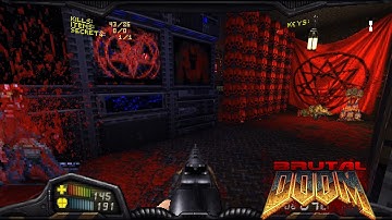 Brutal Doom v22 Test5 RC2 | Doom 2 Remake from Hell - Map02: Underhalls | 4K/60