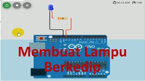 Program Arduino Lampu Kedip Secara Online Gunakan WOKWI Tutorial DIY @tptumetro
