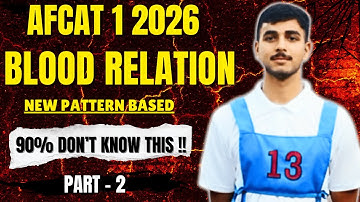 AFCAT 1 2026 BLOOD RELATION Part – 2 | 90% Aspirants Don