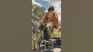 Our real donkey needed the day off. 😉 #Season5BTS #TheChosen