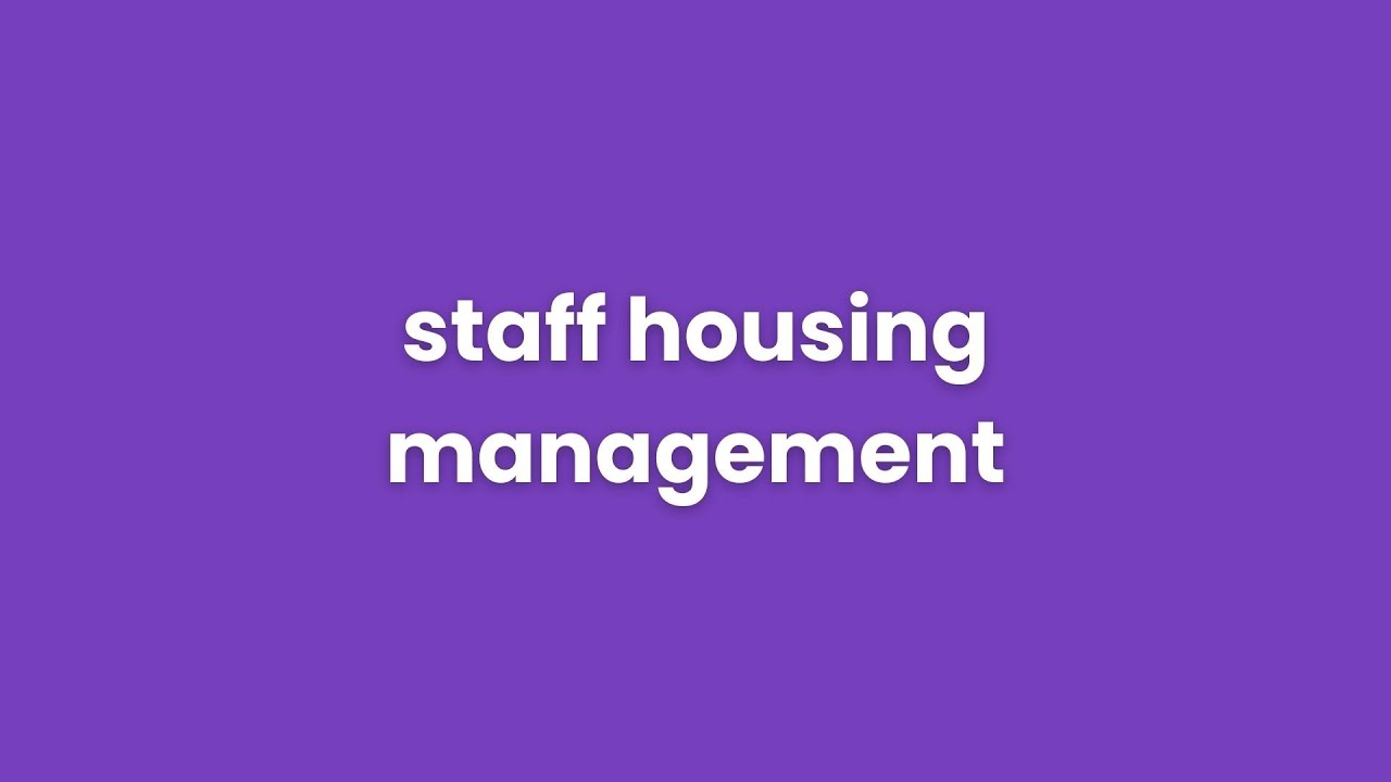 Livinsoft - Staff Housing Management