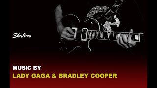 Video thumbnail of "Shallow guitar backing track (with vocals and violin) | Lady Gaga, Bradley Cooper"