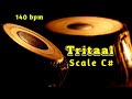 Tabla  tritaal  140 bpm  scale c  with tanpura pa sa  quality sound  tabla online