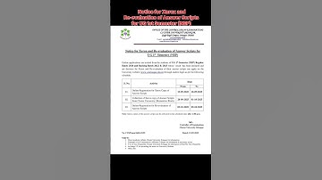 Notice for Xerox and Re-evaluation of Answer Scripts for UG 1st Semester (NEP)