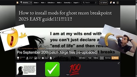✅✅How to install mods for ghost recon breakpoint EASY 2025💯💯
