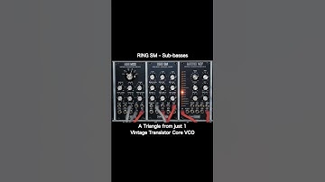 RING SM: FAT -1, -2 & +1 Sub-bass/Octaves from 1 VCO by AJH SYNTH for #eurorack Modular