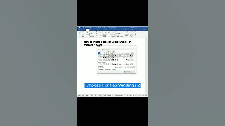 How to Insert a Tick or Cross Symbol in Microsoft Word (1)