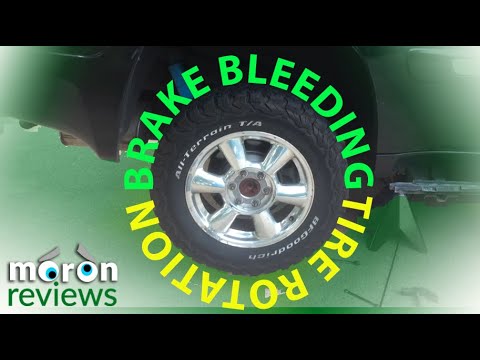 Trailblazer Envoy Brake Bleeding and Tire Rotation