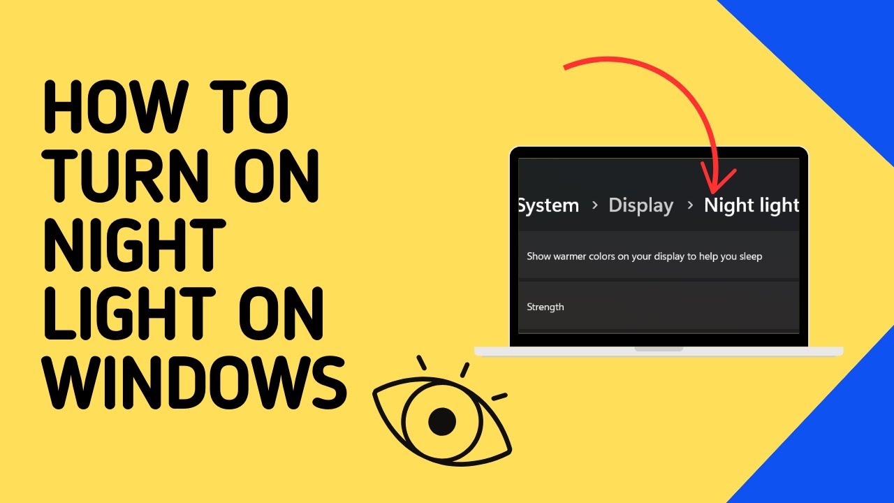 How to Turn On Night Light on Windows 11 - YouTube