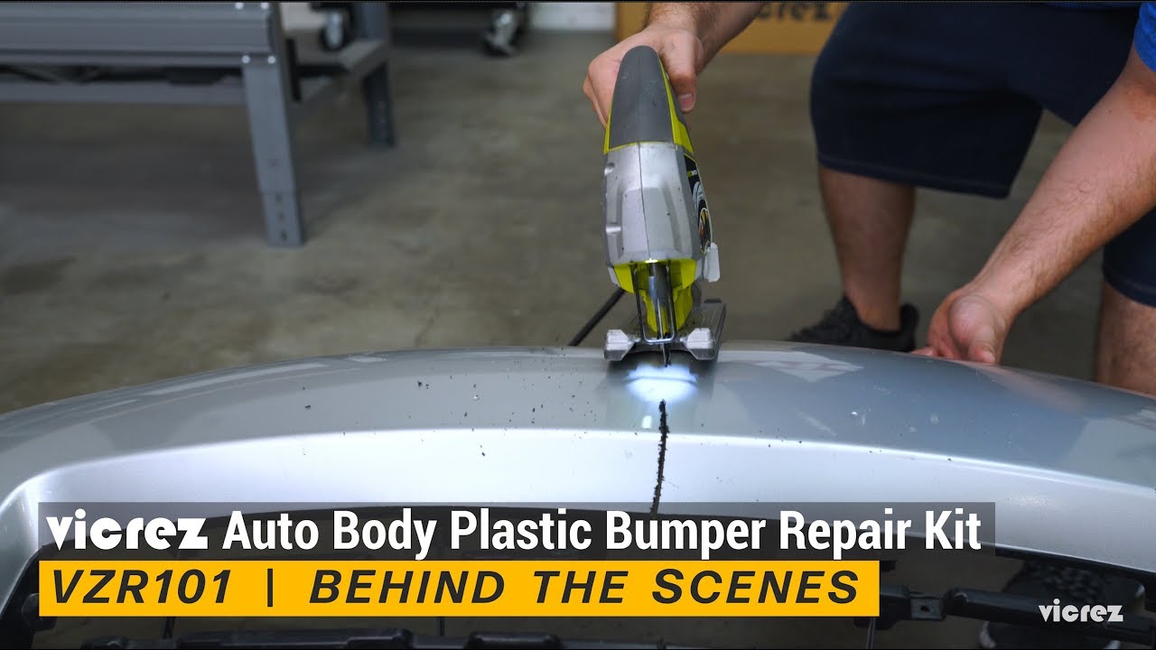 How to Repair a CRACKED BUMPER  Vicrez vzr101 Auto Body Plastic Bumper  Repair Kit 