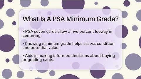 What Is A PSA Minimum Grade? - The Memorabilia Zone