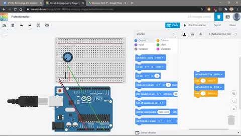 02 TinkerCAD Circuit Potentiometer