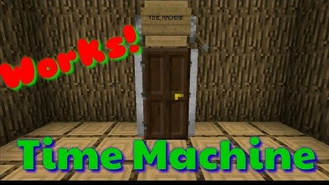 Working Time Machine in Minecraft!(No Mod)
