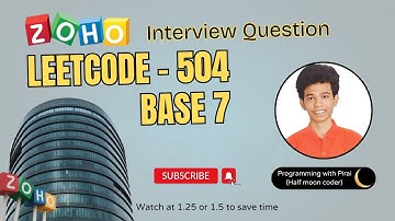 Base 7 | Leetcode - 504 | Approach + Code with explanation.