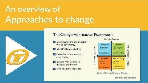 Four approaches to organisational change