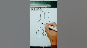 menggambar kelinci dari angka 33333