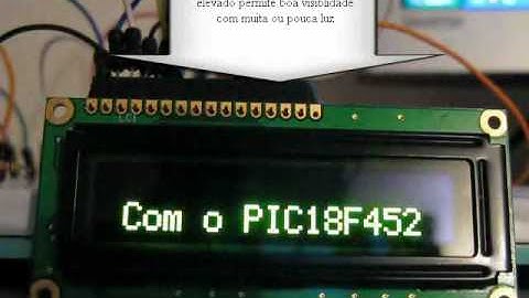 PIC PROJECTS - OLED LCD 16x2 Display + Microchip PIC18F452