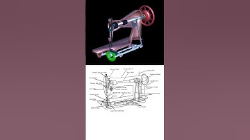 Sewing machine | Working Animation 📌 #stitching #3d #cad #engineering #mechanical #machinery