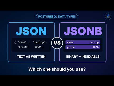 JSON vs JSONB in PostgreSQL ⚡ | What's the Difference? #postgresql #postgresqltutorial
