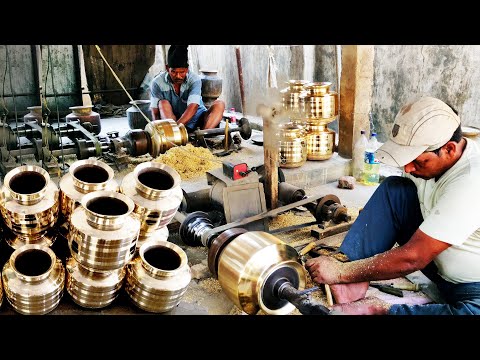 Brass Pots Making Industry | Brass Items Making Process | Brass Utensils manufacturers | Brass