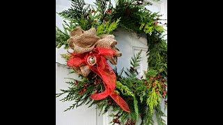 How to Make an Evergreen Wreath at Home