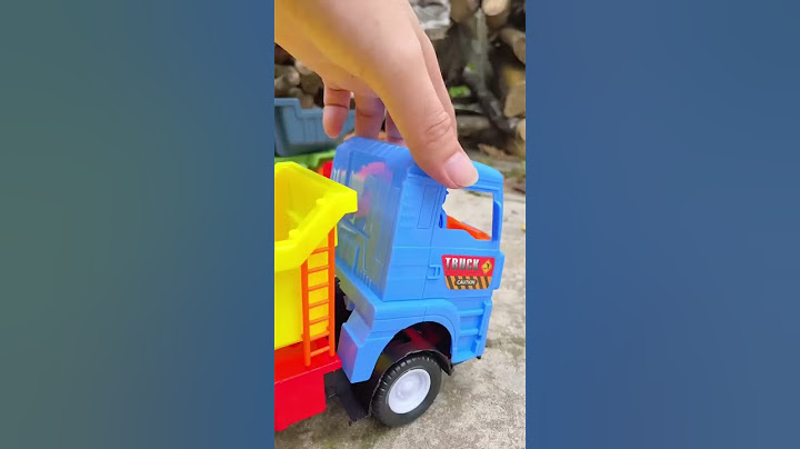 Xe ô tô công trình, lắp ráp xe ben | Toy cars, dump truck, mixer truck assembly #shorts