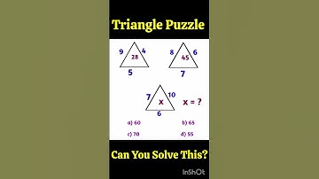 Triangle Puzzle | Math IQ Test #satmath #mathtutorial #matholympiad #mathshorts #IQ