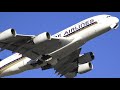 Garuda A330, J787, S A380, &amp; Qantas 747 [VH-OEF] Farewell - Sydney Airport