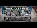 Golf mk2 swap tdi 110  elle respire 