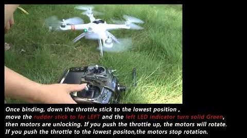 New) Walkera QR X350 Code binding Motor unlock Motor lock