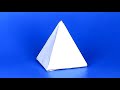 How To Make A Paper 3D Pyramid // Easy 3D Figures Tutorial