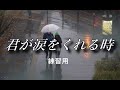 君が涙をくれる時 / 練習用