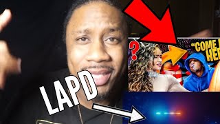 DDG harassed by cops in L.A. while doing a prank!!  Video reaction