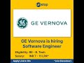 @GEVernova Freshers Software Engineer Recruitment | Salary : 7 LPA – 12 LPA | IT/ Software | #apply