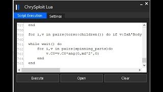 Full Lua Roblox Exploit Chrysploitworking Level-7,Script Exec.getobject 2018 Moee