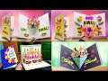 4 DIY Diwali card making Handmade / How to make Diwali greeting card /  4 Diwali card ideas
